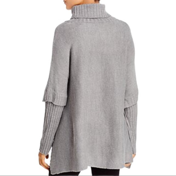 NWT Alison Andrews Turtleneck Poncho Sweater - Picture 2 of 2